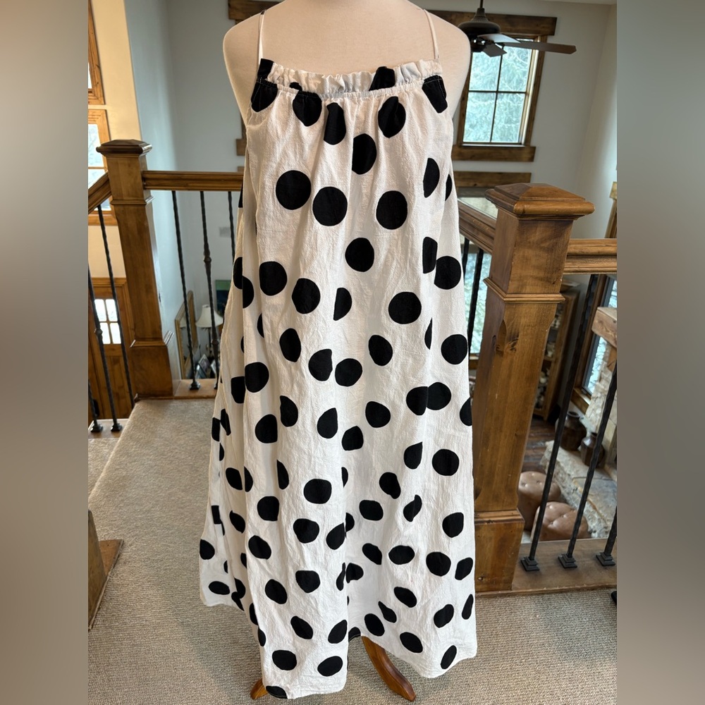 Tabitha Brown x Target Polka Dot Dress Cover-up M Cotton - Picture 6 of 6